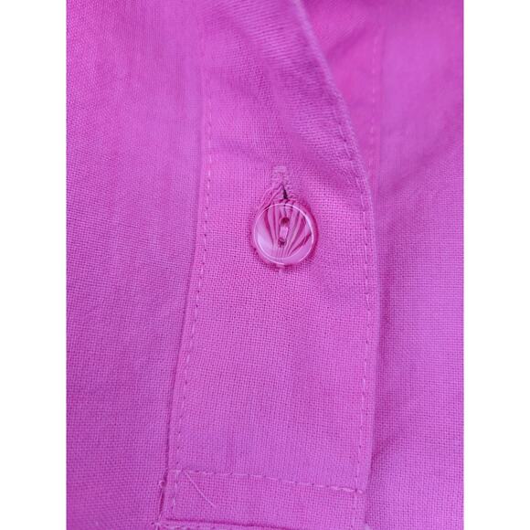80s Casual Isle Medium pullover button up collar shirt - Picture 7 of 7